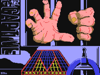The Captive title screen for Commodore 64